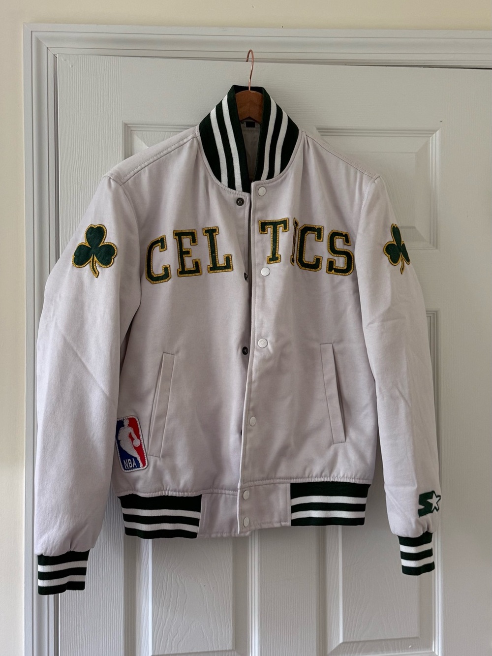 Boston Celtics White & Green Jacket
